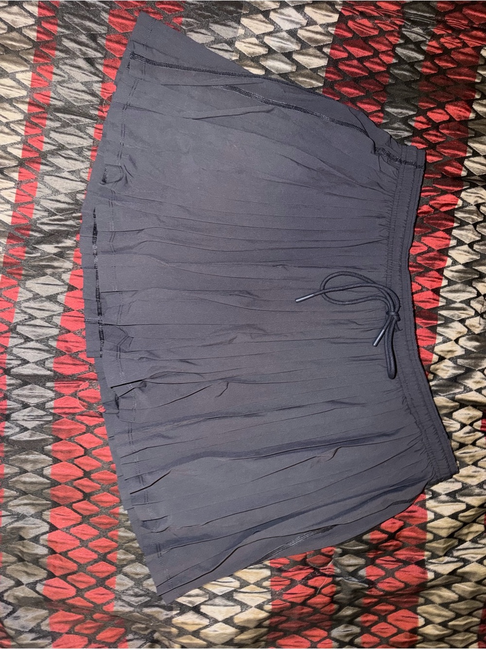 Navy Blue Athletic Drawstring Skort